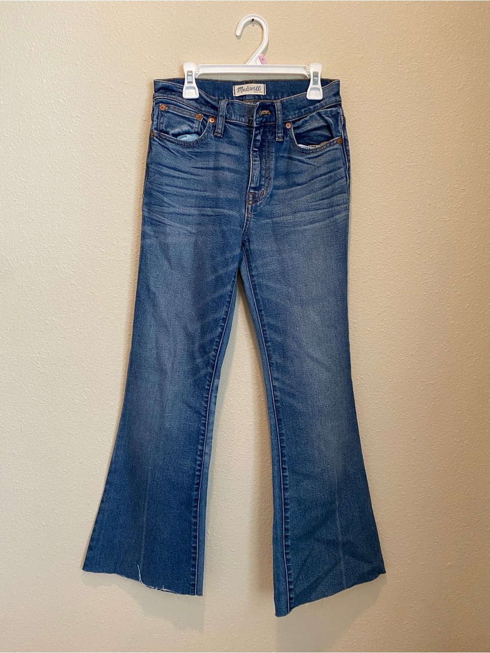 Madewell Blue Flared Jeans
